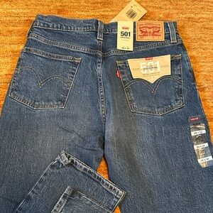 Levi's 501 Original Straight Blue Jeans